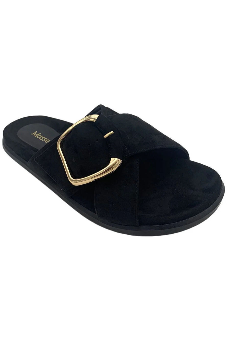 Masseys Women's Caitlyn Sandal Black - Wide
